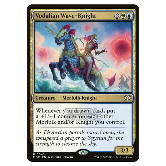 Magic The Gathering - March of the Machine - Commander - Vodalian Wave-Knight- 0043