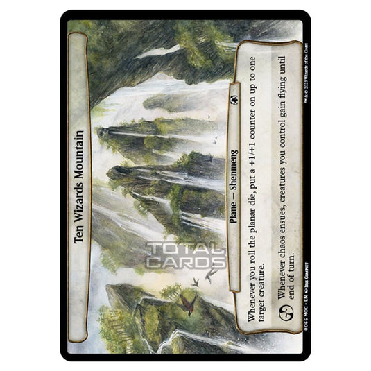 Magic The Gathering - March of the Machine - Commander - Ten Wizards Mountain- 0066