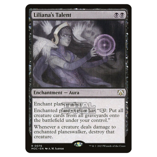 Magic The Gathering - March of the Machine - Commander - Liliana's Talent- 0076