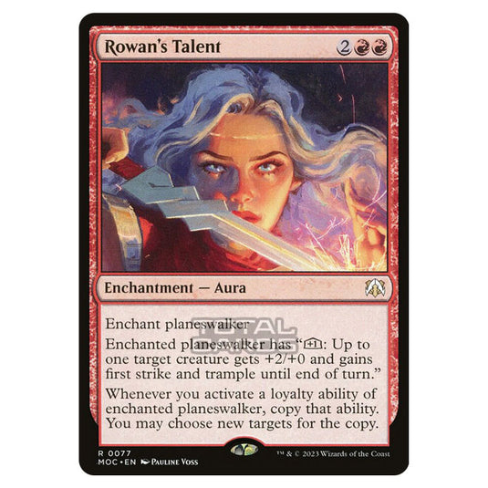 Magic The Gathering - March of the Machine - Commander - Rowan's Talent- 0077