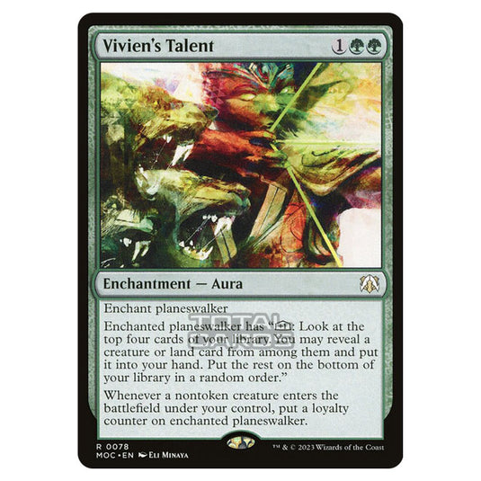 Magic The Gathering - March of the Machine - Commander - Vivien's Talent- 0078