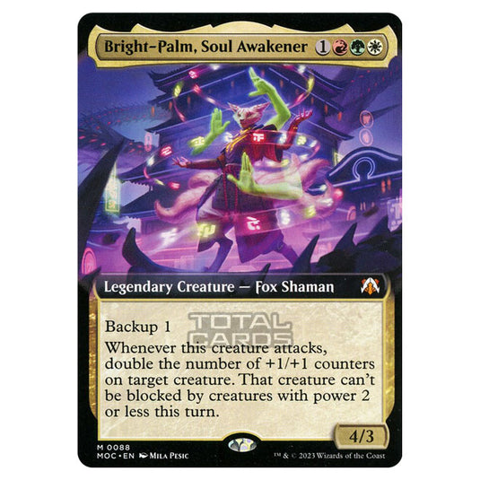 Magic The Gathering - March of the Machine - Commander - Bright-Palm, Soul Awakener (Extended Art Card) - 0088