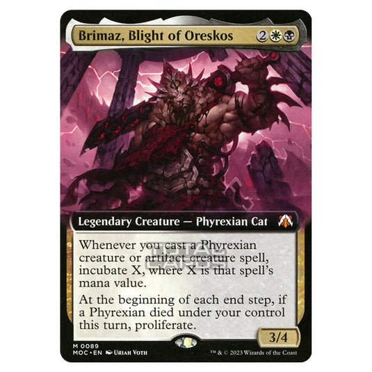 Magic The Gathering - March of the Machine - Commander - Brimaz, Blight of Oreskos (Extended Art Card) - 0089