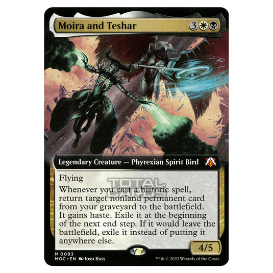 Magic The Gathering - March of the Machine - Commander - Moira and Teshar (Extended Art Card) - 0093