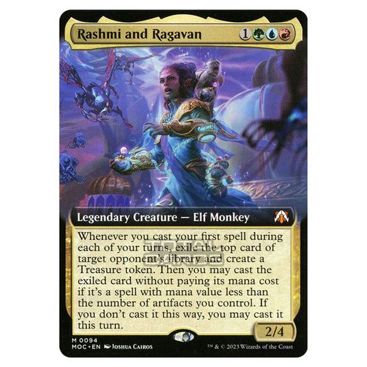 Magic The Gathering - March of the Machine - Commander - Rashmi and Ragavan (Extended Art Card) - 0094