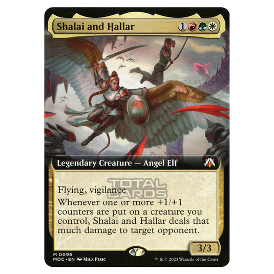 Magic The Gathering - March of the Machine - Commander - Shalai and Hallar (Extended Art Card) - 0096