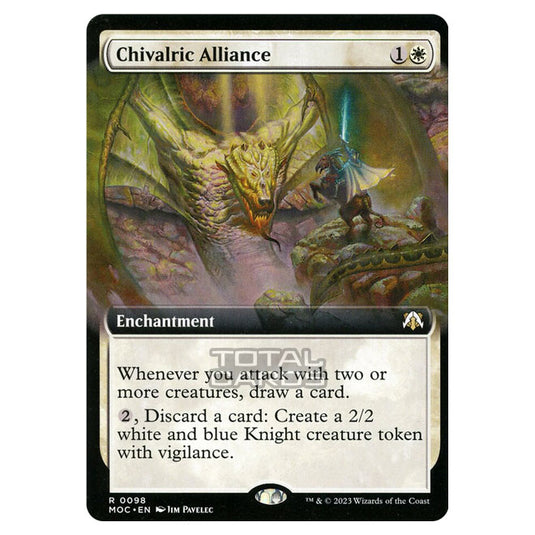 Magic The Gathering - March of the Machine - Commander - Chivalric Alliance (Extended Art Card) - 0098