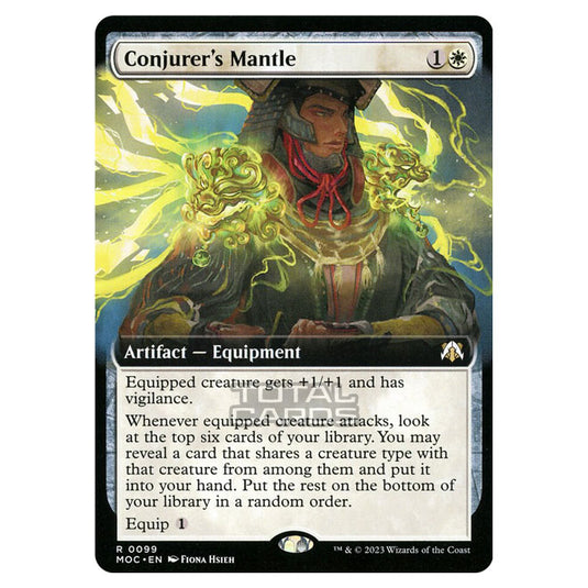 Magic The Gathering - March of the Machine - Commander - Conjurer's Mantle (Extended Art Card) - 0099