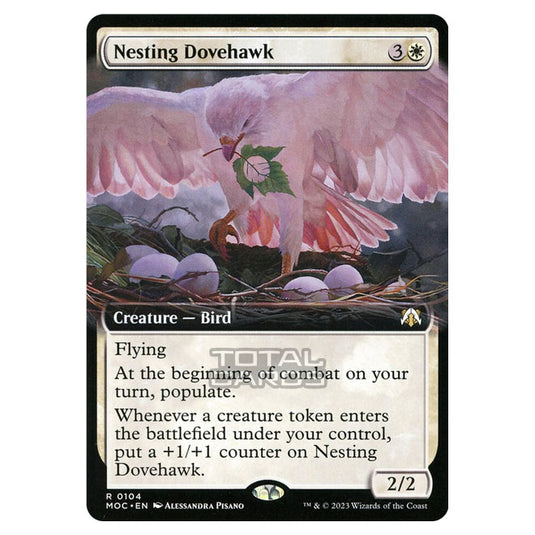 Magic The Gathering - March of the Machine - Commander - Nesting Dovehawk (Extended Art Card) - 0104