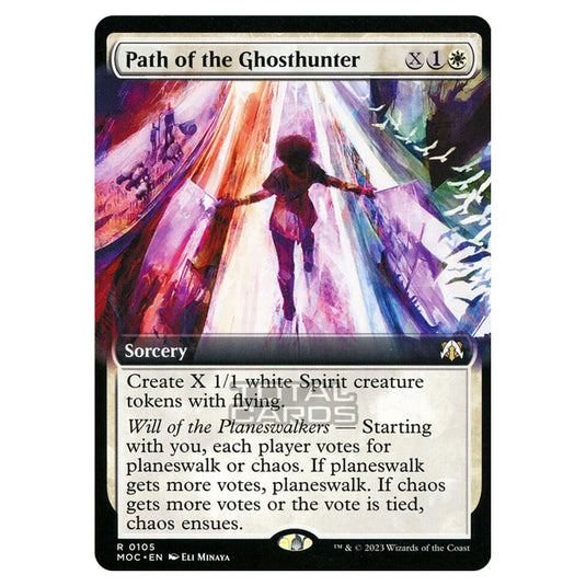 Magic The Gathering - March of the Machine - Commander - Path of the Ghosthunter (Extended Art Card) - 0105