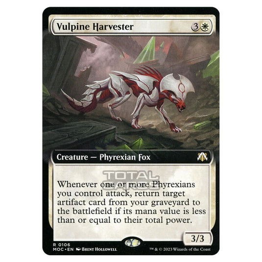 Magic The Gathering - March of the Machine - Commander - Vulpine Harvester (Extended Art Card) - 0106