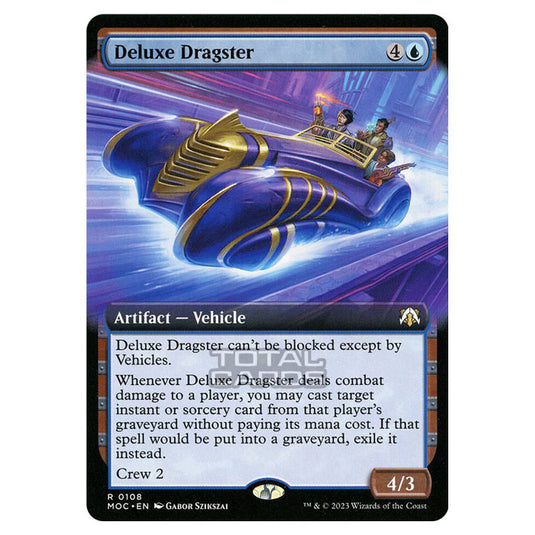 Magic The Gathering - March of the Machine - Commander - Deluxe Dragster (Extended Art Card) - 0108