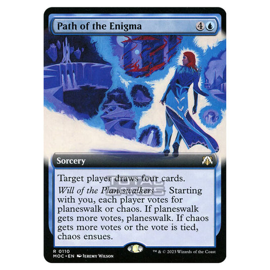 Magic The Gathering - March of the Machine - Commander - Path of the Enigma (Extended Art Card) - 0110