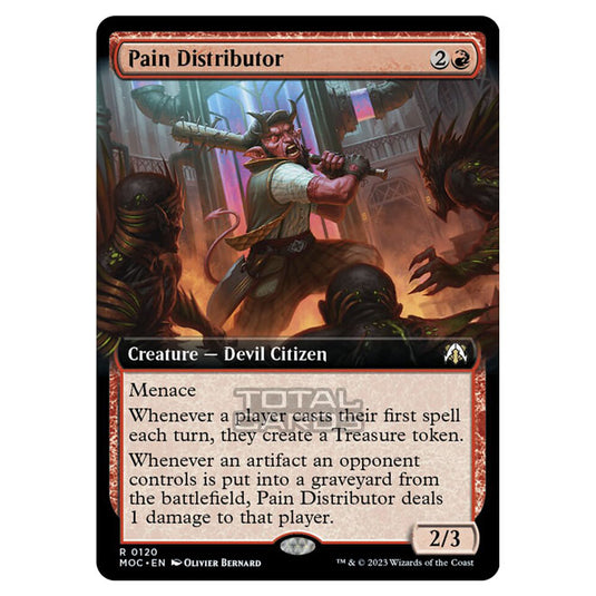 Magic The Gathering - March of the Machine - Commander - Pain Distributor (Extended Art Card) - 0120