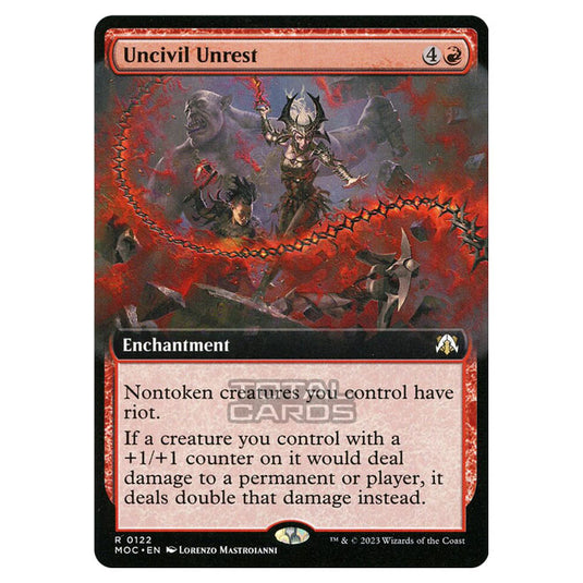 Magic The Gathering - March of the Machine - Commander - Uncivil Unrest (Extended Art Card) - 0122