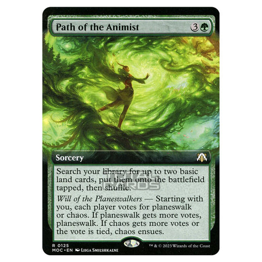 Magic The Gathering - March of the Machine - Commander - Path of the Animist (Extended Art Card) - 0125