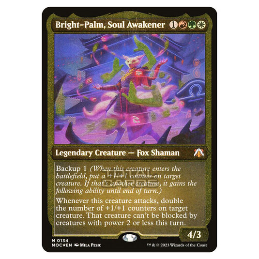 Magic The Gathering - March of the Machine - Commander - Bright-Palm, Soul Awakener- 0134