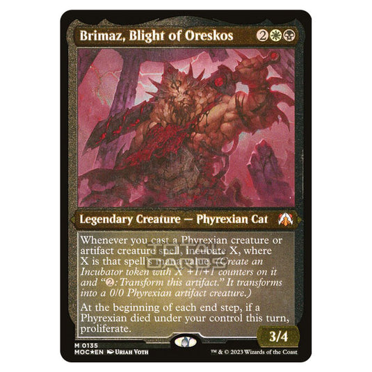 Magic The Gathering - March of the Machine - Commander - Brimaz, Blight of Oreskos- 0135