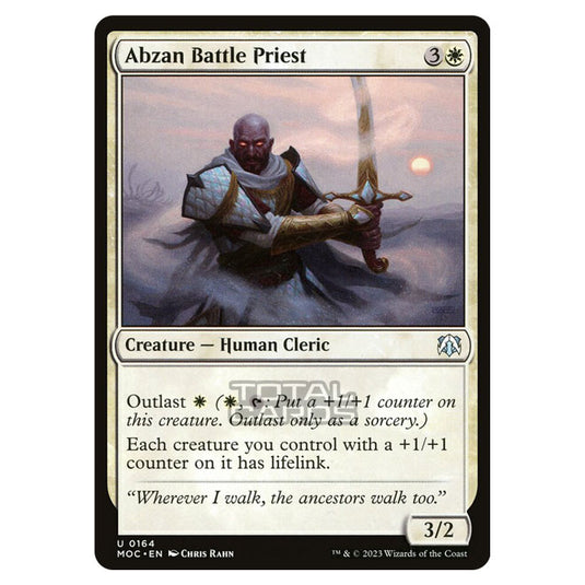 Magic The Gathering - March of the Machine - Commander - Abzan Battle Priest - 0164
