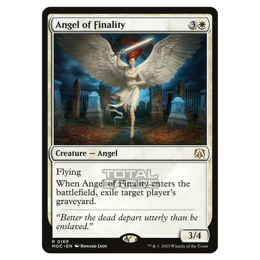 Magic The Gathering - March of the Machine - Commander - Angel of Finality - 0169