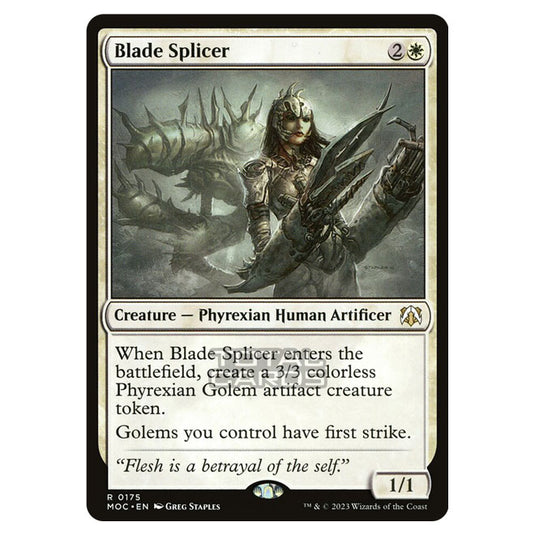 Magic The Gathering - March of the Machine - Commander - Blade Splicer - 0175