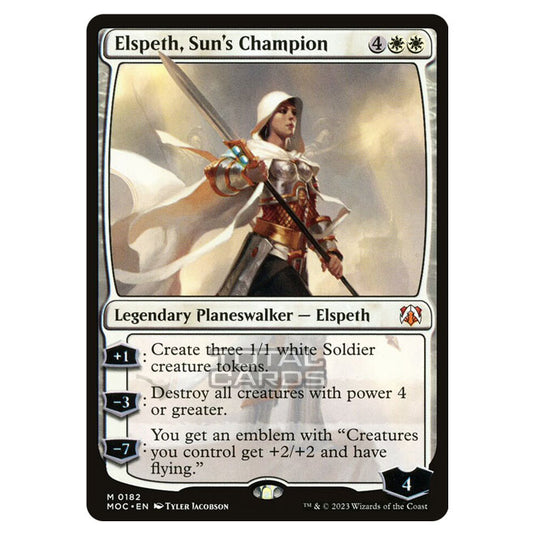 Magic The Gathering - March of the Machine - Commander - Elspeth, Sun's Champion - 0182