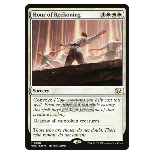 Magic The Gathering - March of the Machine - Commander - Hour of Reckoning - 0190