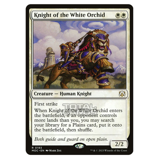 Magic The Gathering - March of the Machine - Commander - Knight of the White Orchid - 0193