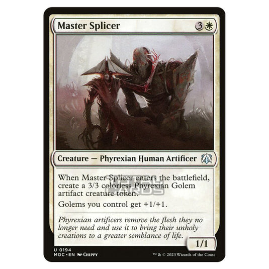 Magic The Gathering - March of the Machine - Commander - Master Splicer - 0194