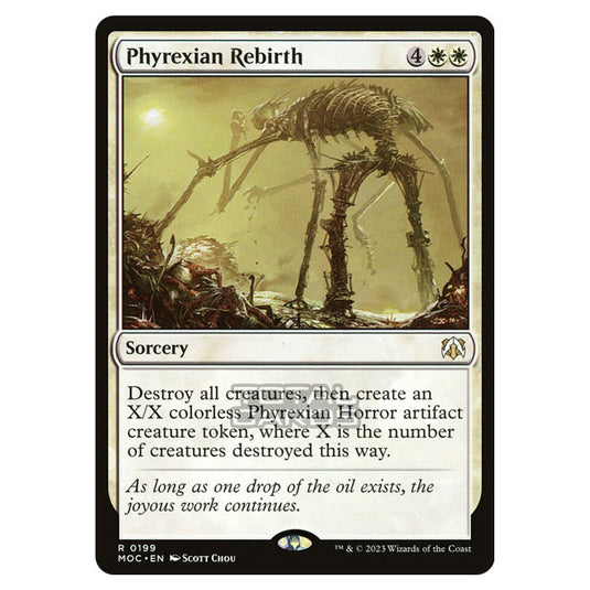 Magic The Gathering - March of the Machine - Commander - Phyrexian Rebirth - 0199