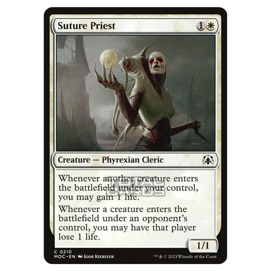 Magic The Gathering - March of the Machine - Commander - Suture Priest - 0210