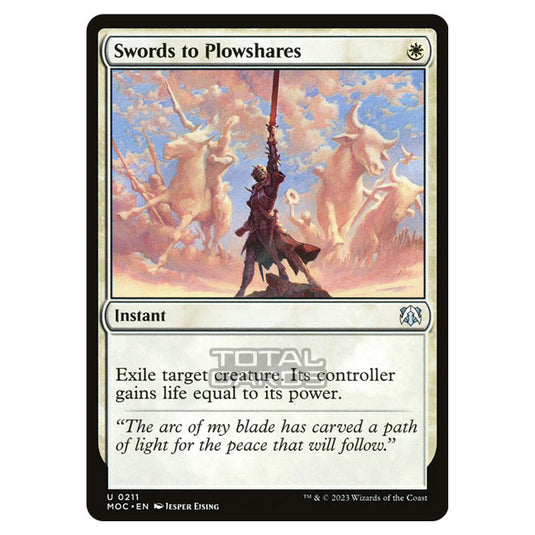 Magic The Gathering - March of the Machine - Commander - Swords to Plowshares - 0211