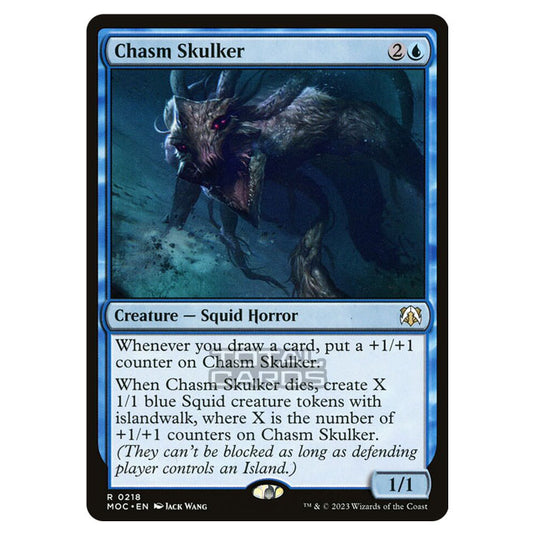 Magic The Gathering - March of the Machine - Commander - Chasm Skulker - 0218