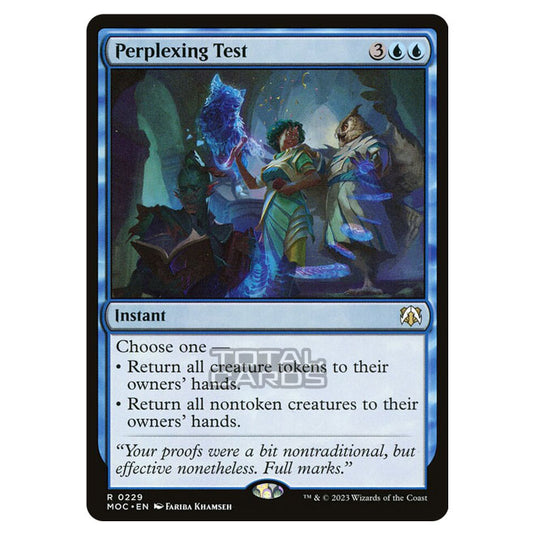 Magic The Gathering - March of the Machine - Commander - Perplexing Test - 0229