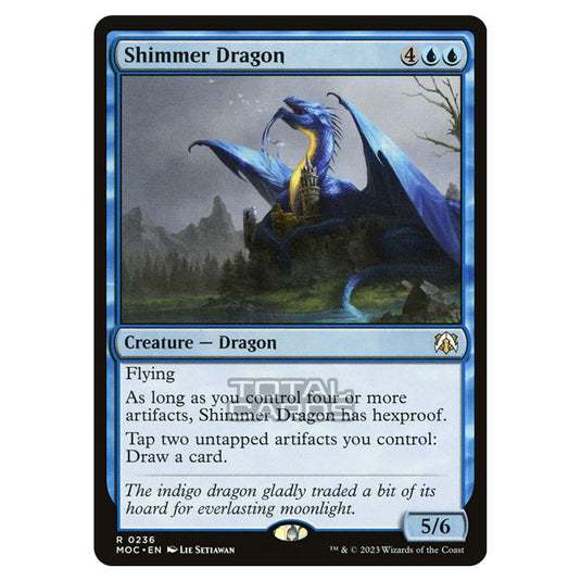 Magic The Gathering - March of the Machine - Commander - Shimmer Dragon - 0236