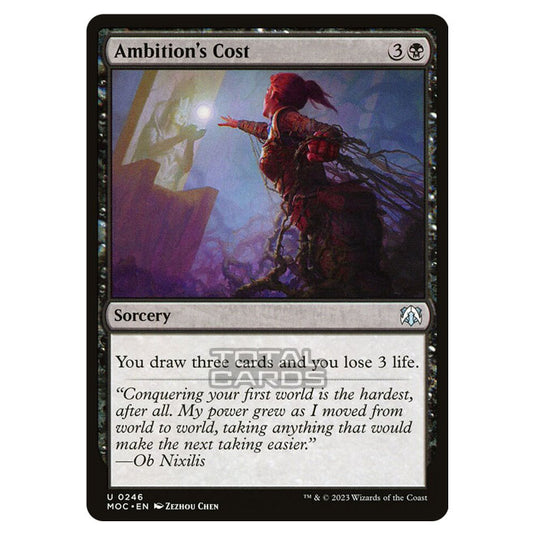 Magic The Gathering - March of the Machine - Commander - Ambition's Cost - 0246