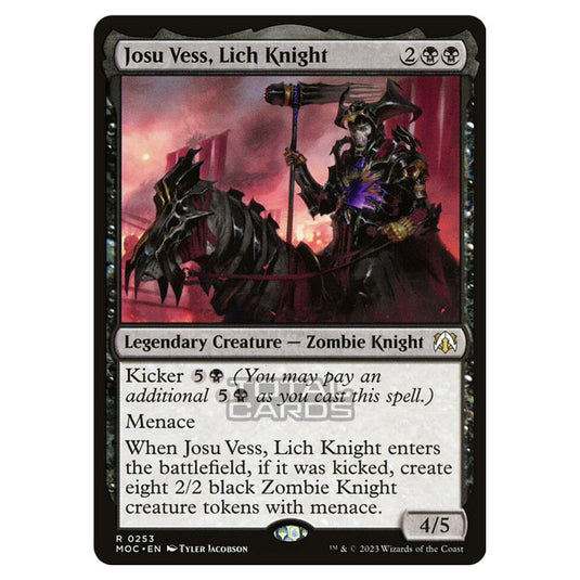 Magic The Gathering - March of the Machine - Commander - Josu Vess, Lich Knight - 0253