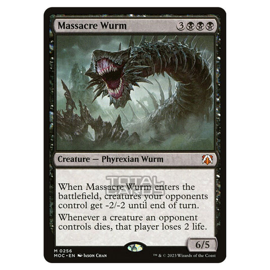 Magic The Gathering - March of the Machine - Commander - Massacre Wurm - 0256