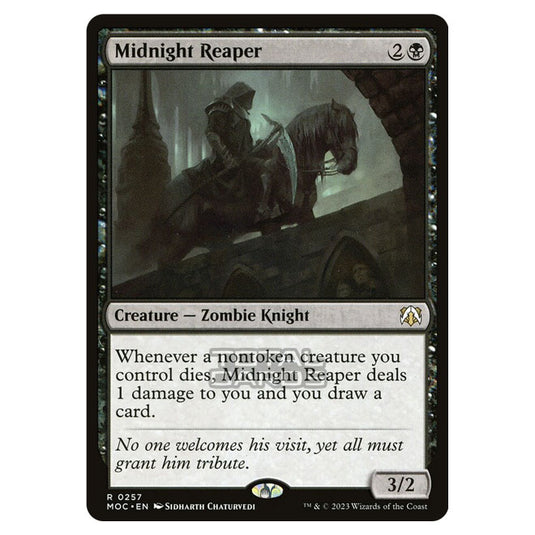 Magic The Gathering - March of the Machine - Commander - Midnight Reaper - 0257