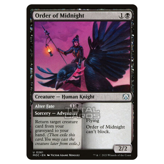 Magic The Gathering - March of the Machine - Commander - Order of Midnight // Alter Fate - 0261
