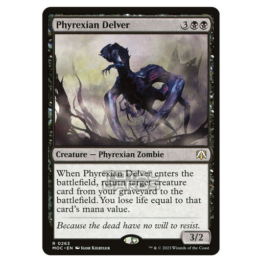 Magic The Gathering - March of the Machine - Commander - Phyrexian Delver - 0263