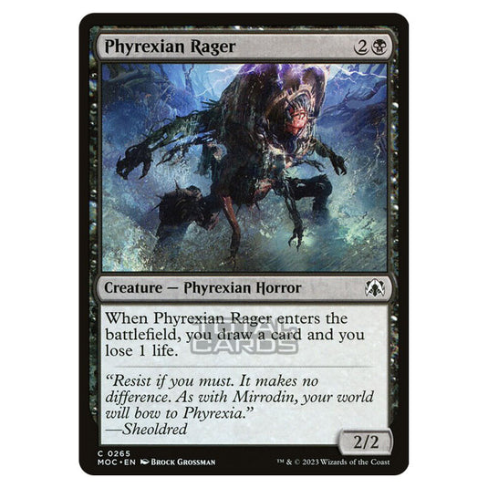 Magic The Gathering - March of the Machine - Commander - Phyrexian Rager - 0265