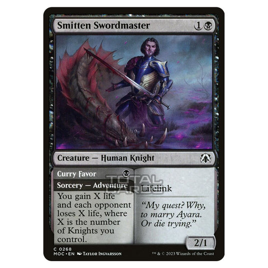 Magic The Gathering - March of the Machine - Commander - Smitten Swordmaster // Curry Favor - 0268