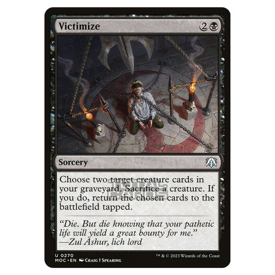 Magic The Gathering - March of the Machine - Commander - Victimize - 0270