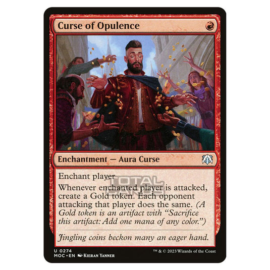 Magic The Gathering - March of the Machine - Commander - Curse of Opulence - 0274