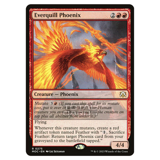 Magic The Gathering - March of the Machine - Commander - Everquill Phoenix - 0275