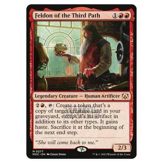 Magic The Gathering - March of the Machine - Commander - Feldon of the Third Path - 0277