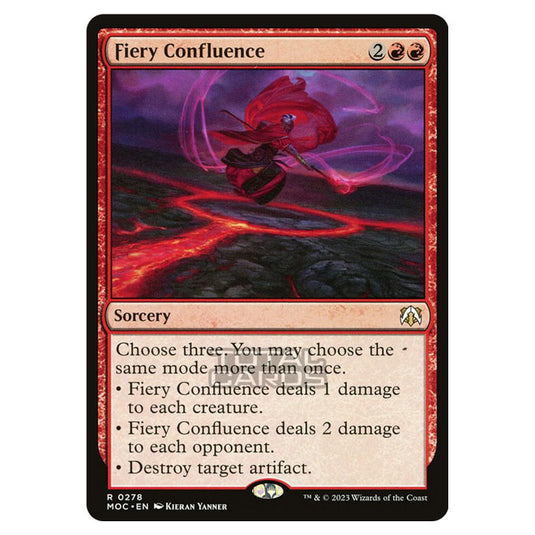 Magic The Gathering - March of the Machine - Commander - Fiery Confluence - 0278
