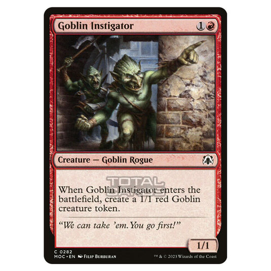 Magic The Gathering - March of the Machine - Commander - Goblin Instigator - 0282