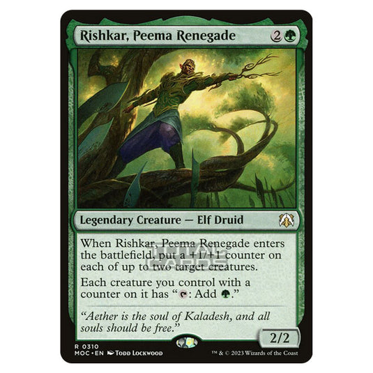 Magic The Gathering - March of the Machine - Commander - Rishkar, Peema Renegade - 0310